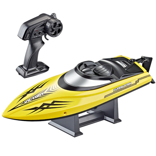 Cross-border HJ811 remote control boat water toy boat 2.4G competitive boat light speed 25 kilometers per hour high-speed speedboat