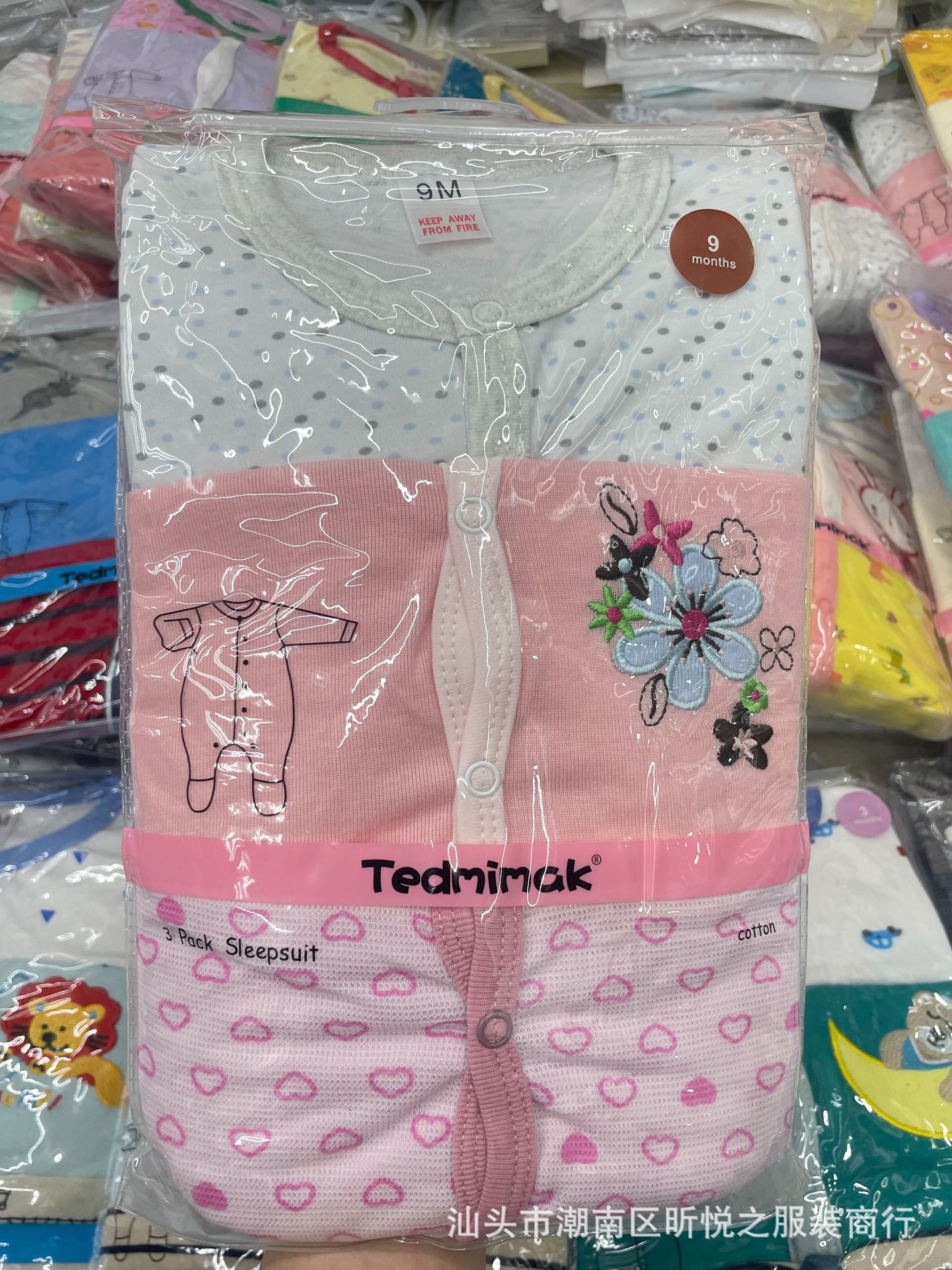 Mameluco con Pie para Bebé 3 Piezas de Algodón Manga Larga Sin Capucha para Bebés
