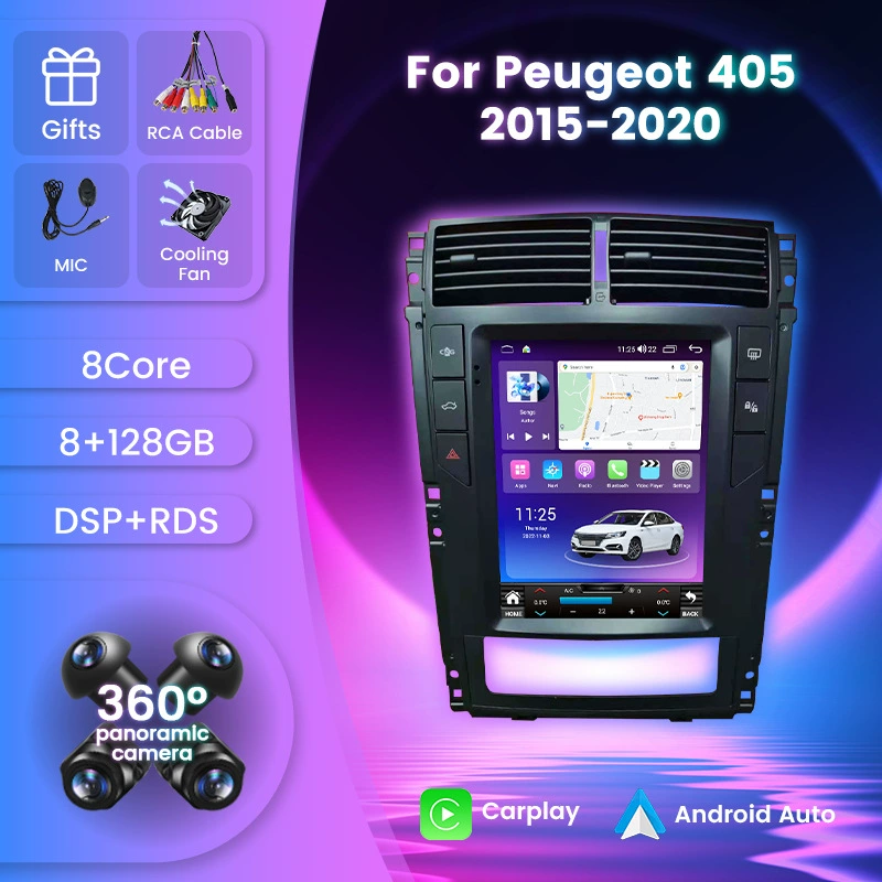 Применимо к Peugeot 405 15-20 автомобильная мультимедиа обратная камера изображение Android Bluetooth GPS навигация экран