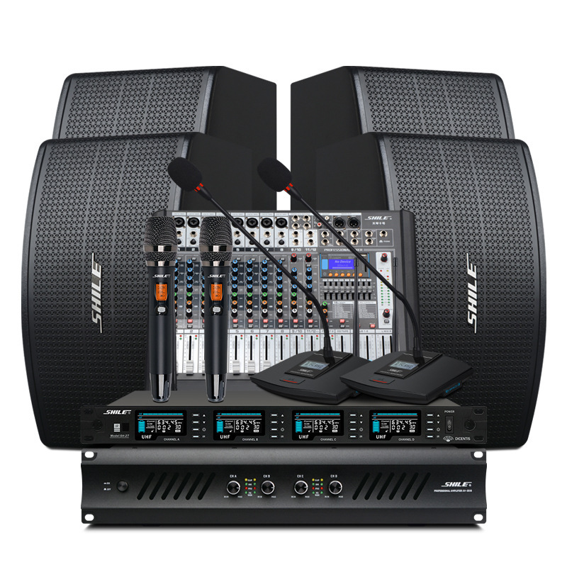 Lion Music Family KTV Audio suit Karaoke Home Singing Living Room Speaker Meeting Sound System