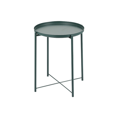 Nordic small tea table simple tray table metal coffee table iron tea table sofa bedside small round table mini corner edge