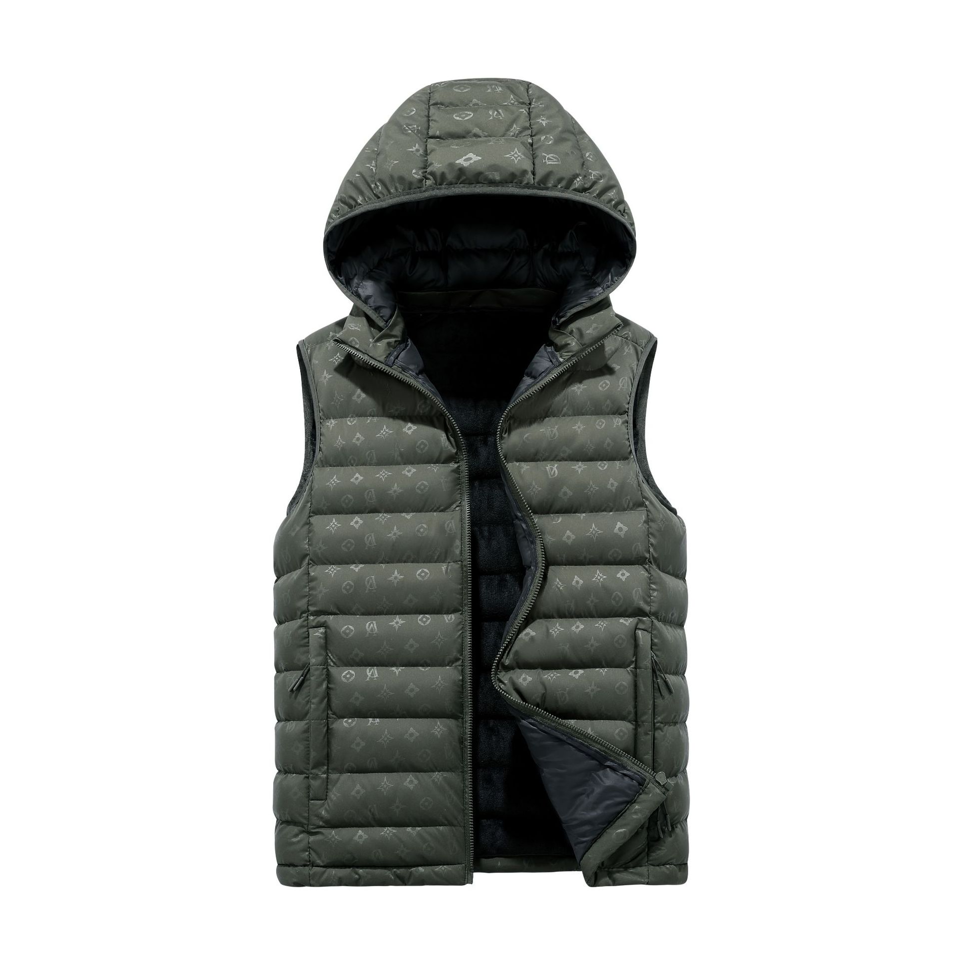 2025 chaleco de algodón de costillas otoño y invierno caliente grafeno sin mangas palpitación clip de algodón comercio exterior transfronterizo al por mayor