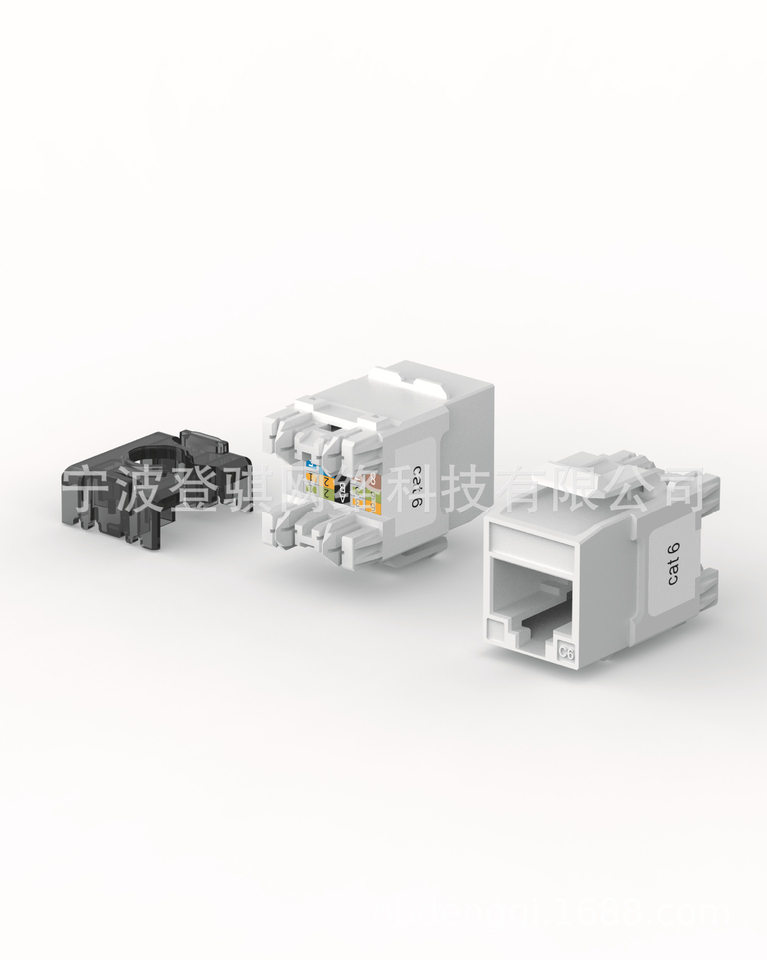 六类非屏蔽网络信息单体模块180°