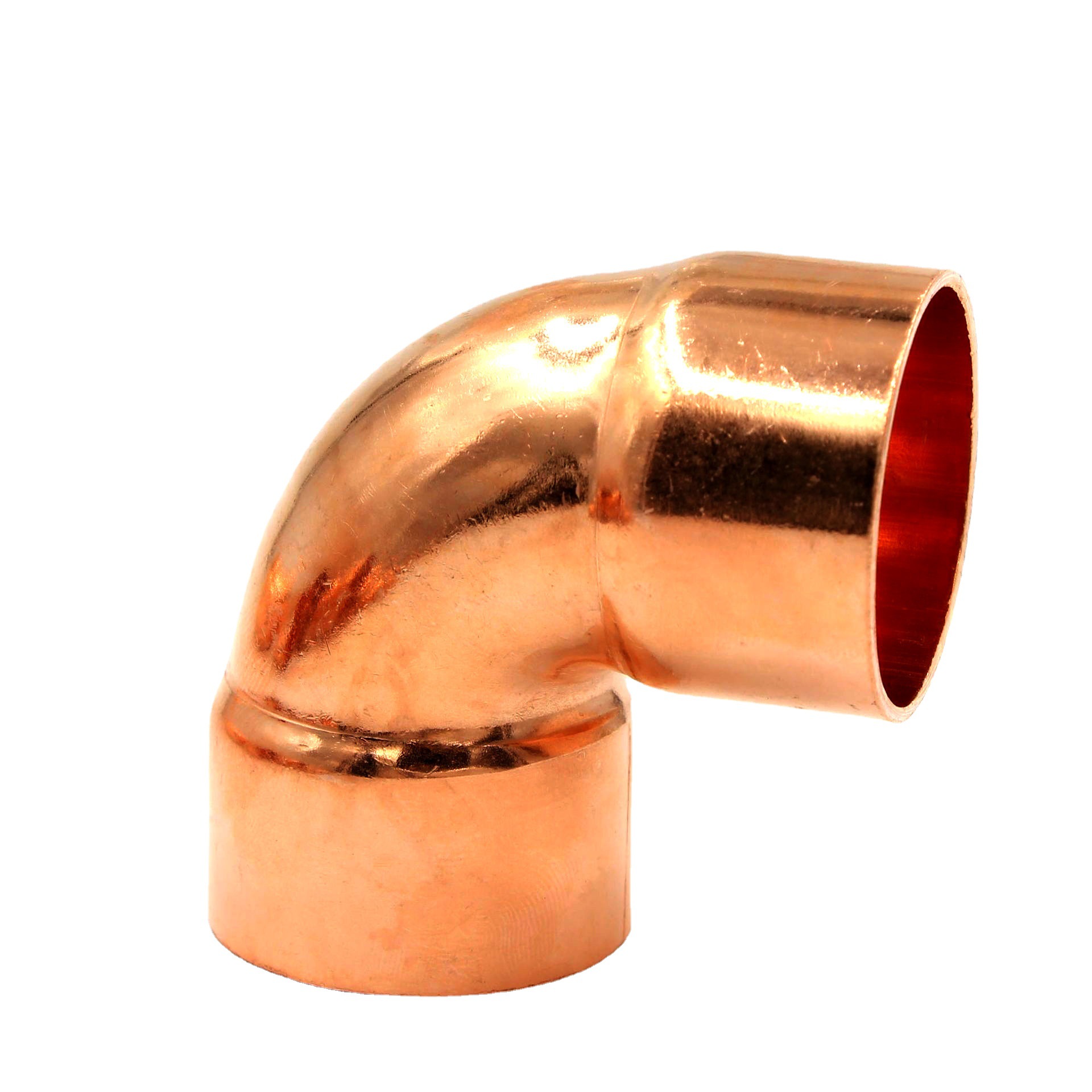 Latón cobre soldadura 90 grados codo accesorios de conexión de tubería de refrigeración fontanería accesorios de tubería de cobre conexión directa tee