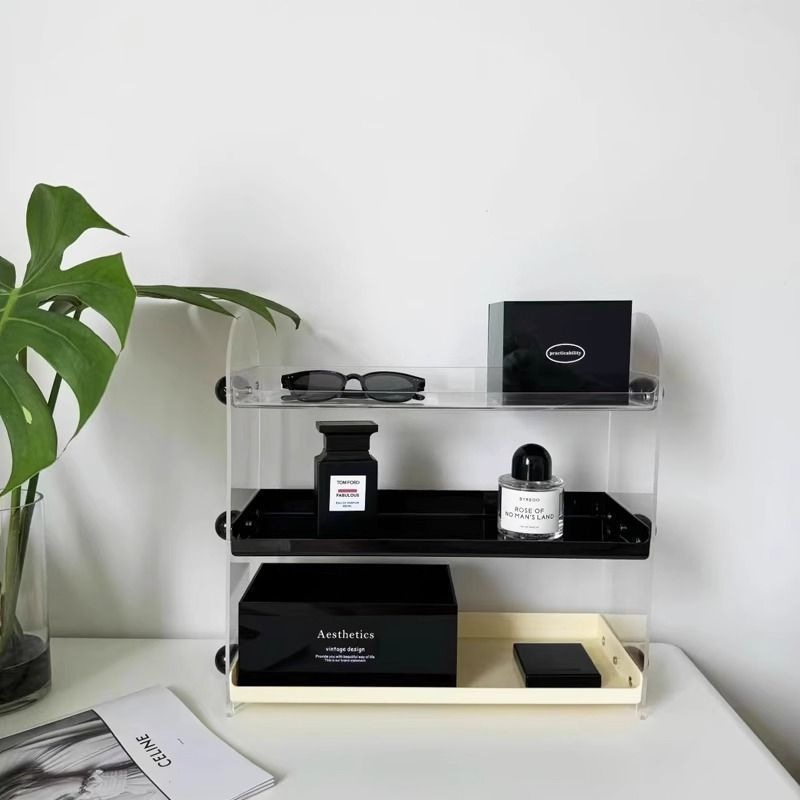 3겹[투명+검은색+우유] 검은색 공 6개, 길이 40*가로 15*높이 37cm