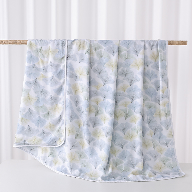 은행잎 / 70*90cm (면이 없는 면 실크 담요)