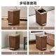 Garbage Trash Household Advanced Sense Toilet Living Room Sealed with Lid Double Open Large Capacity Narrow Gap Storage Wooden Garbage Bin