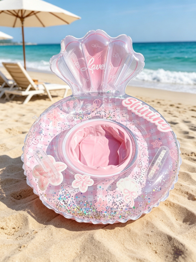 Plaid shell circles (pink)