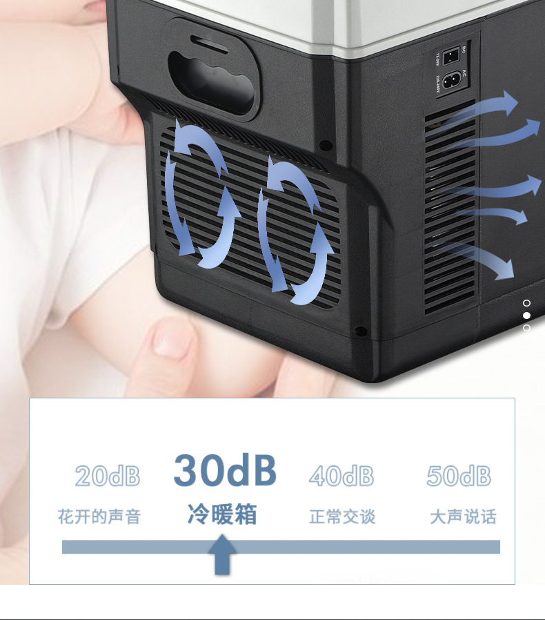 Car Refrigerator, Car Truck Armrest Cooler, Excavator Vehicle Cooler, Digital Display Temperature Control, Dual-Core Refrigeration