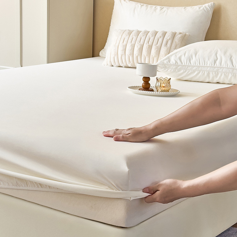 Cama de clase A para madres y bebés cubierta de cama de una sola pieza cubierta de cama de algodón lavado todo incluido cubierta de colchón de cama Simmons cubierta de polvo de tres piezas