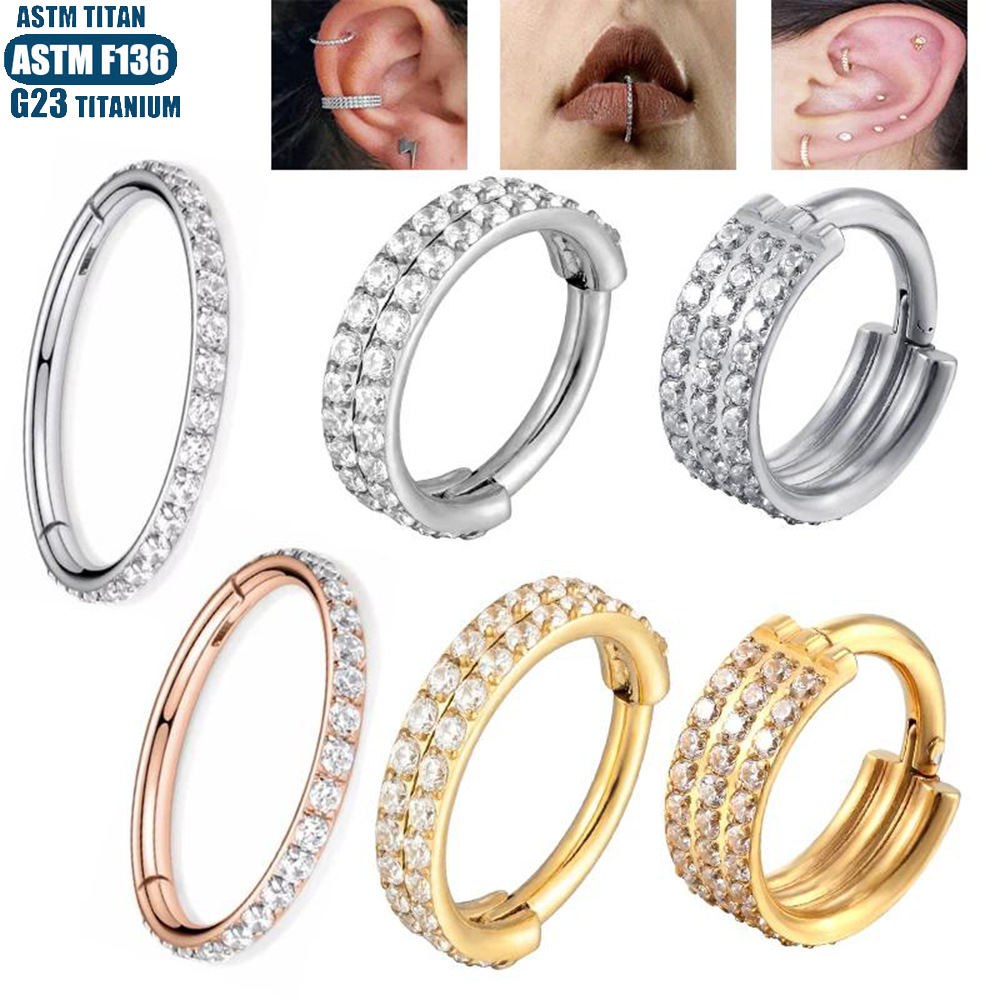 Pointed labret stud close-up product detail