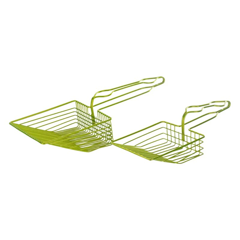 Металлическая Лопата для кошачьего туалета из нержавеющей стали лопата для кошачьего туалета Лопата для кошачьего туалета с мелким отверстием Лопата для кошачьего туалета очень большой маленький размер товары для кошек и собак