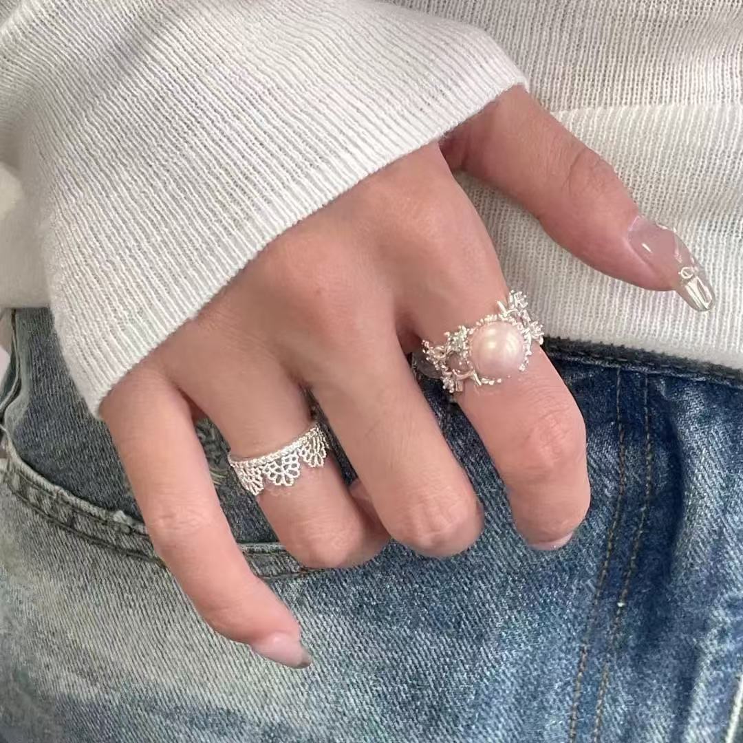 Starry Sky Open Ring For Women, Luxury Diamond Designer Ring_voghion.com