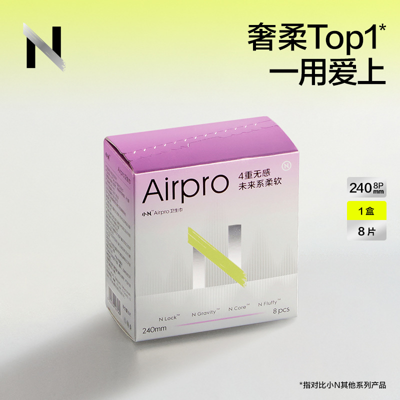 Xiao N Airpro Sanitary Napkins for Day and Night Use, Ultra-Thin, Breathable, Soft and Skin-Friendly