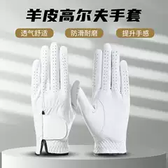 Golf Gloves Imported Lambskin Leather for Left Hand Single Piece Wear-Resistant Breathable Men's Leather Breathable Non-Slip Gloves New Style