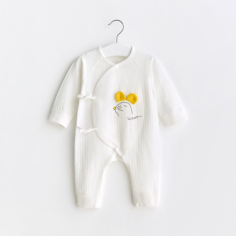 Ropa de bebé recién nacido para primavera, otoño y principios de invierno, mono de algodón puro y fino para bebés nacidos en marzo. image 9