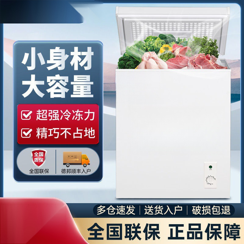 Household Small Freezer, Commercial Small Two-Person Mini Dormitory Rental, Energy-Saving Refrigerator, Freezer, Refrigeration, Others