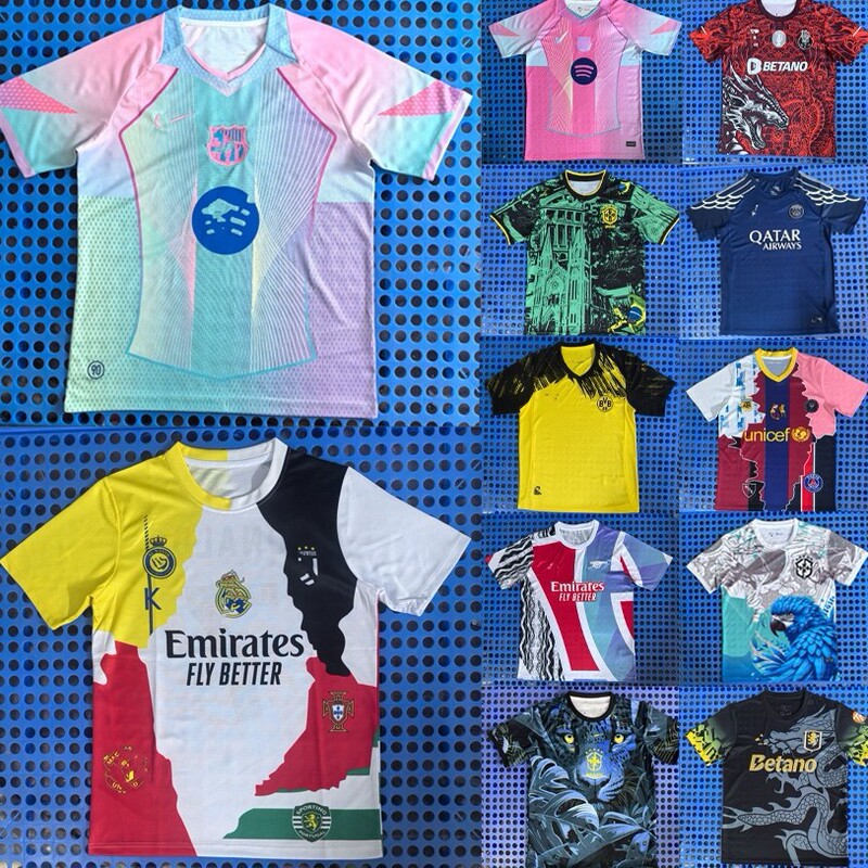 2526 Football Uniform Training Uniform Barcelona Miami Ape Manchester City Paris Brazil Ac Milan Brazil Quick Drying