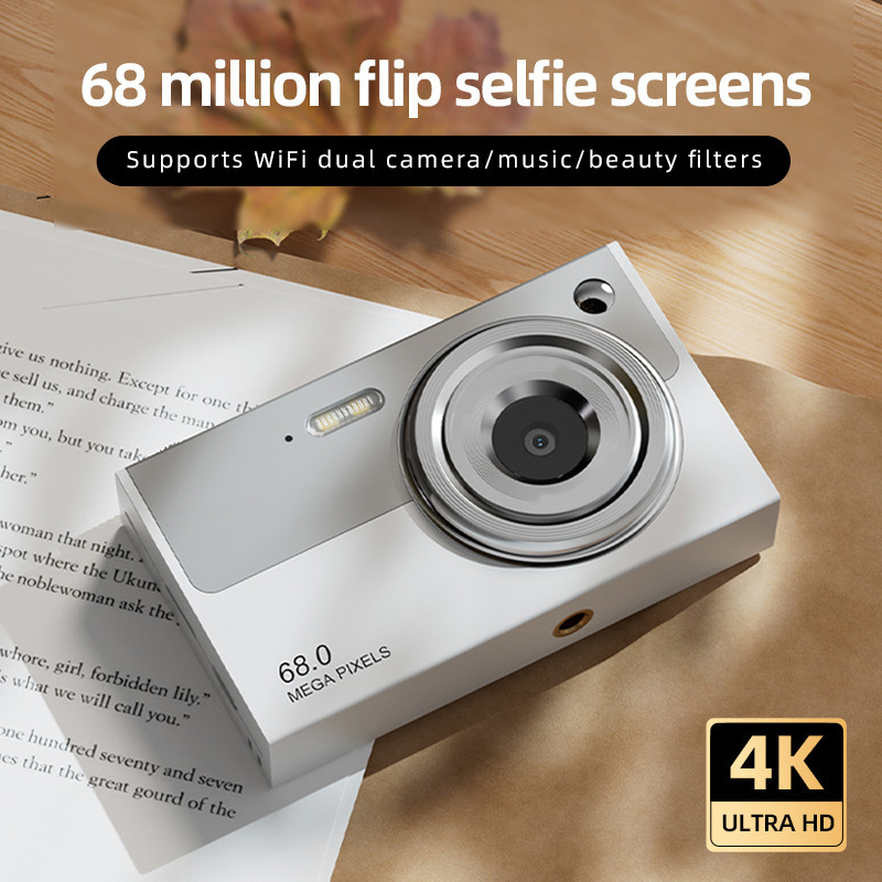 Wifi Smart Camera 68 Million Pixels 4K High-Definition Digital Camera Student Portable Dual-Camera Selfie Ccd Camera Wifi Smart Camera 68 Million Pixels 4K High-Definition Digital Camera Student Portable Dual-Camera Selfie Ccd Camera