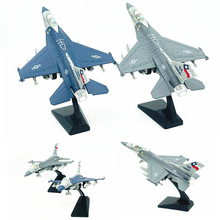 盒装F16战斗机玩具合金模型声光回力航空军事飞机模型摆件礼品