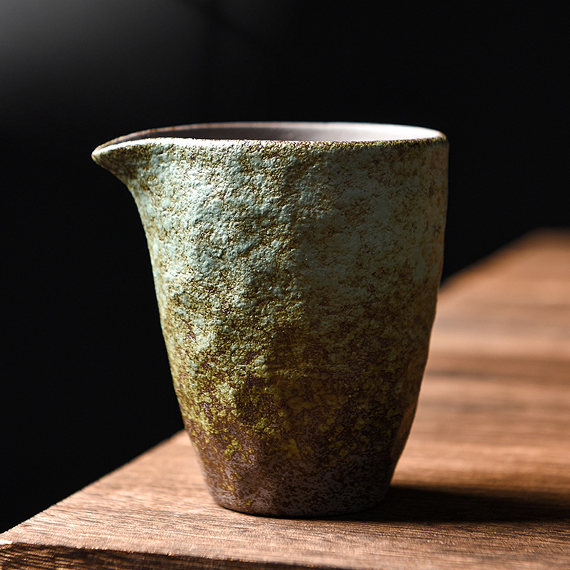 Rustic Retro Gongdao Cup, Home-Use Ceramic Matte Kiln-Changed Tea Server & Tea Divider, Kung Fu Tea Ceremony Accessory &ndash; Even Pouring and Serving Cups