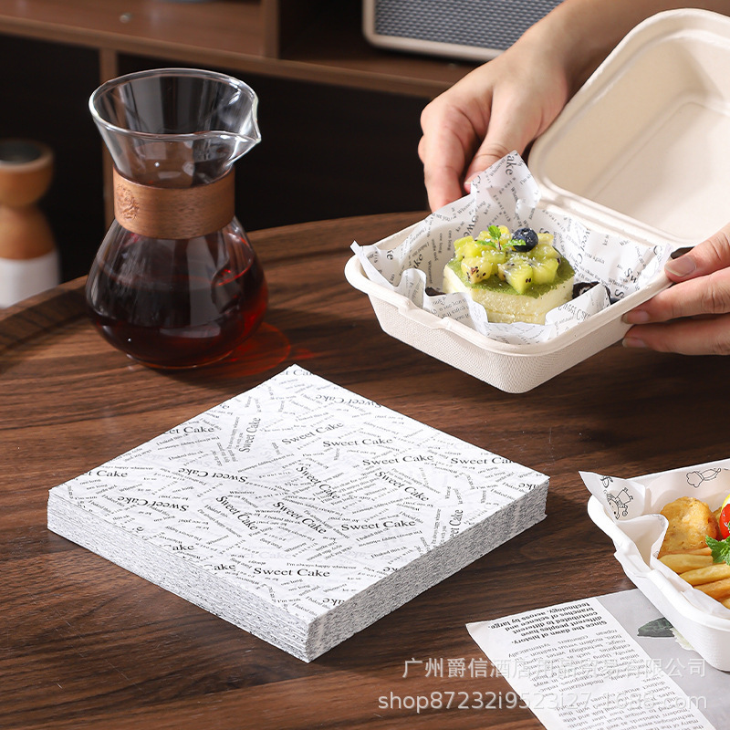 烘焙面包防油纸奶酪蛋糕野餐三明治汉堡纸食品级一次性吸油包装纸|undefined