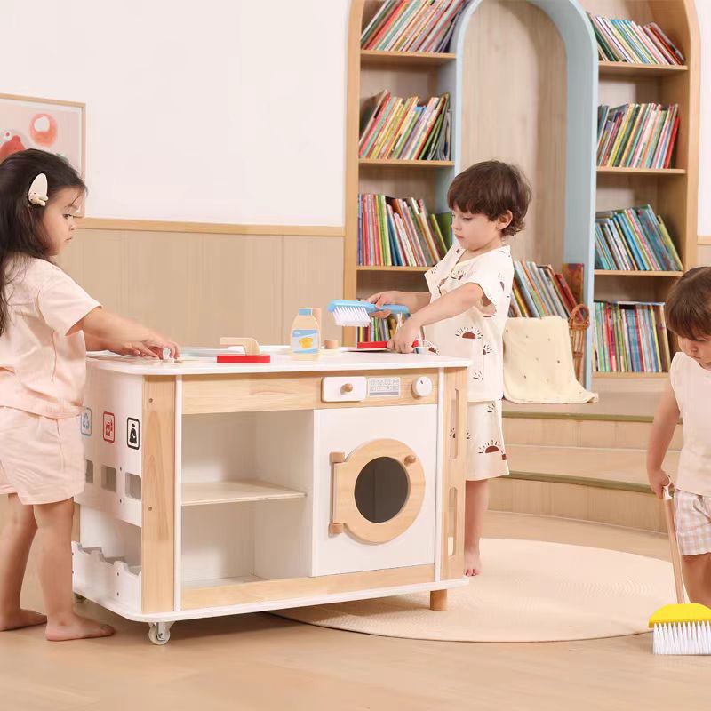 Kindergarten Early Education Role-Playing Housekeeping Toys Household Center Experience Games Life Skills Viga
