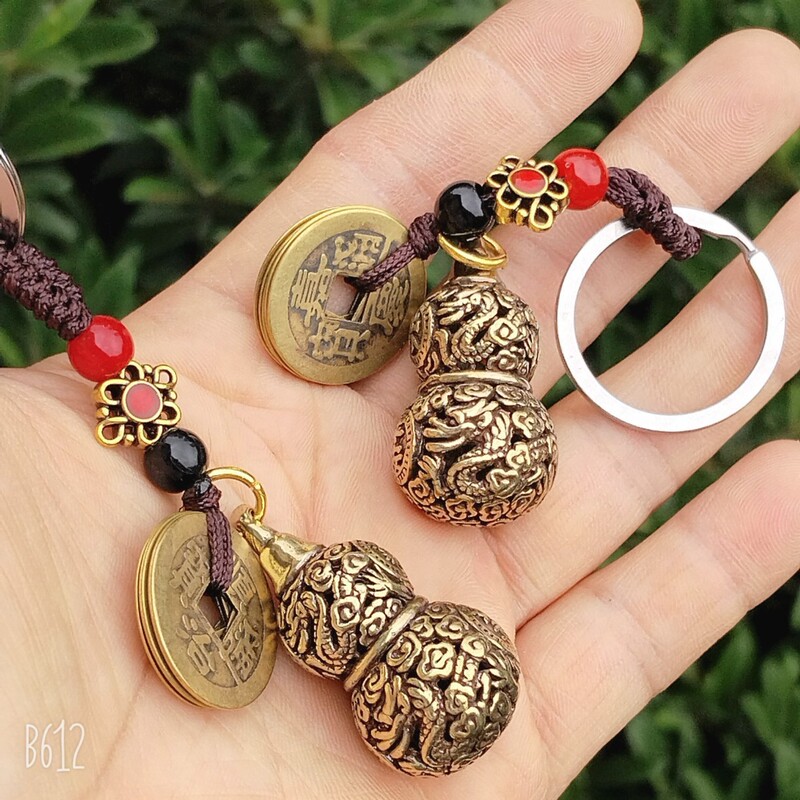 Wholesale Brass Keychains Car Key Holder Pure Copper Non-Fading Pendant Bag Car Hanging Accessories Wholesale Brass Keychains Car Key Holder Pure Copper Non-Fading Pendant Bag Car Hanging Accessories