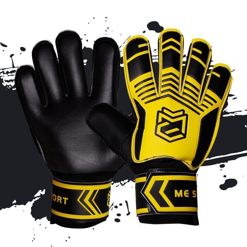 Portero, portero de fútbol, transpirable, niños de primaria, dedos, antideslizantes, entrenamiento profesional para adultos, guantes resistentes al desgaste