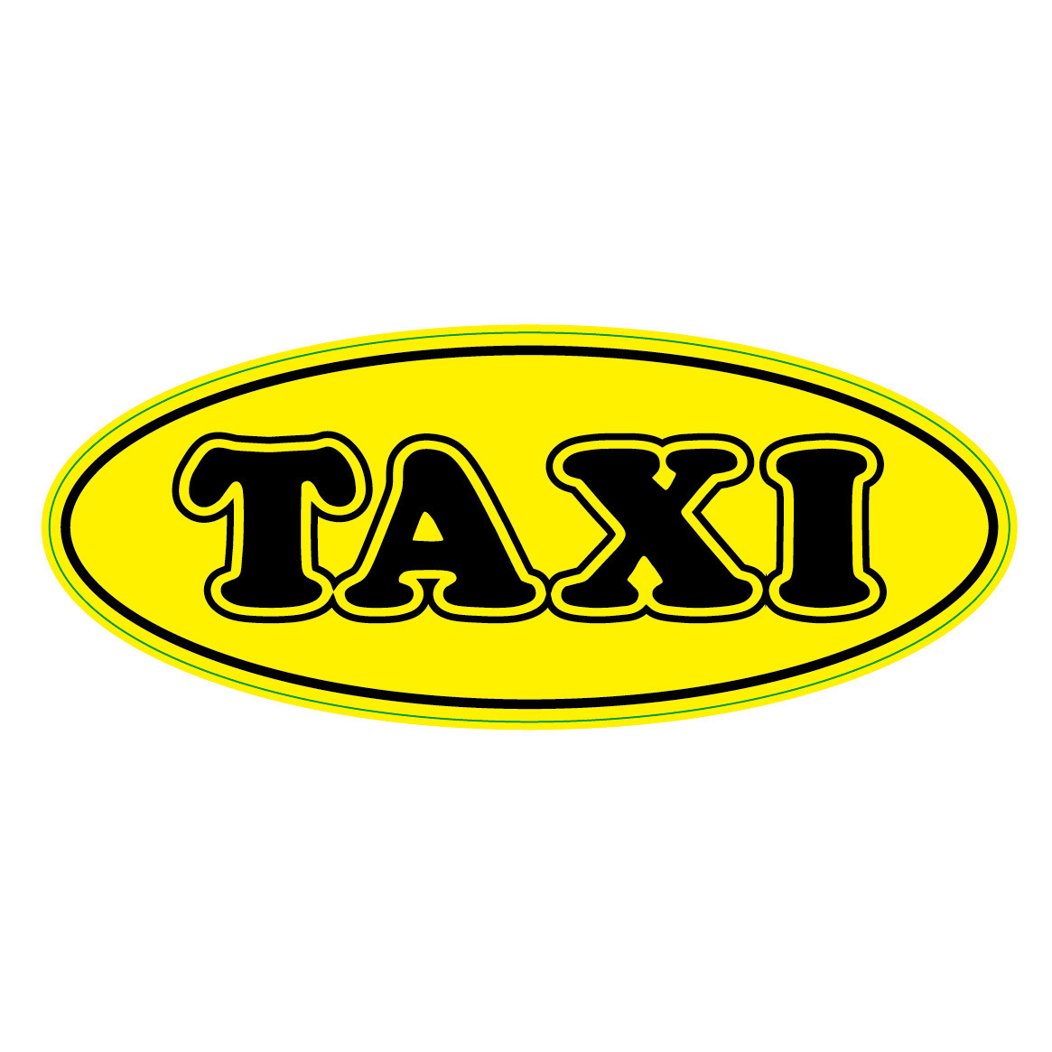 Etiquetas engomadas estáticas TAXI del fabricante Comercio exterior pegatinas parabrisas delantero sin pegamento se pueden personalizar