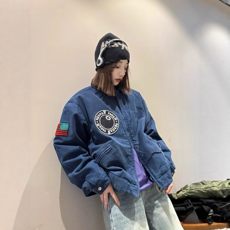 The Correct Version of Stu ✖️ Denis Co-Branded Denim Jacket Workwear Retro Loose Casual Men's and Women's Street Fashion Quilted Jacket