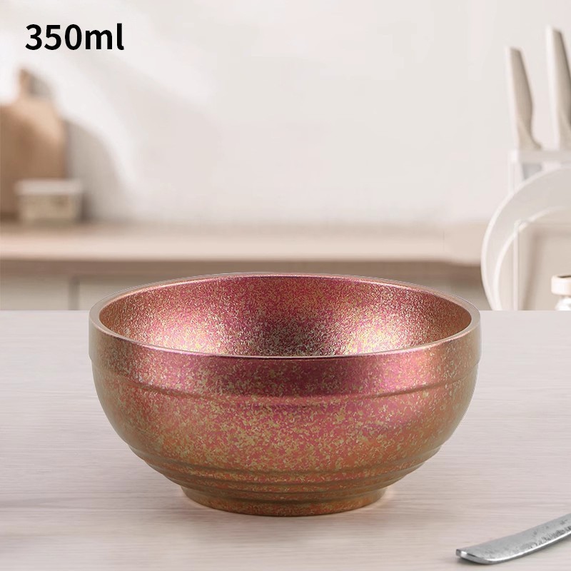 純チタン茶碗二重真空断熱抗菌新鮮保持卸売りプレゼントカラーチタン碗食器ピクニック屋外家庭用|undefined
