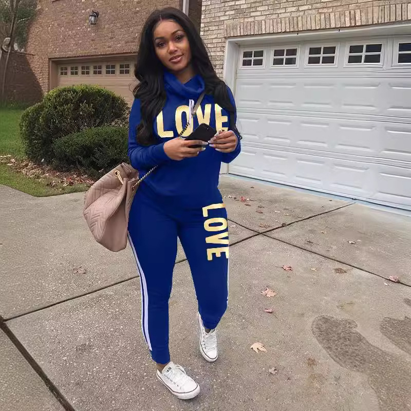 LD8189 European and American women's clothing Amazon AliExpress popular selling letters pile collar personality casual suit direct sales