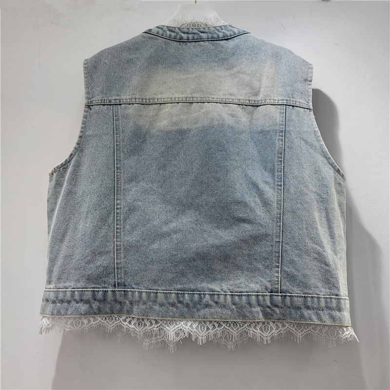 2026 primavera y verano nueva flor de encaje pesado empalmado hombro suelto BF chaqueta cardigan tendencia image 2