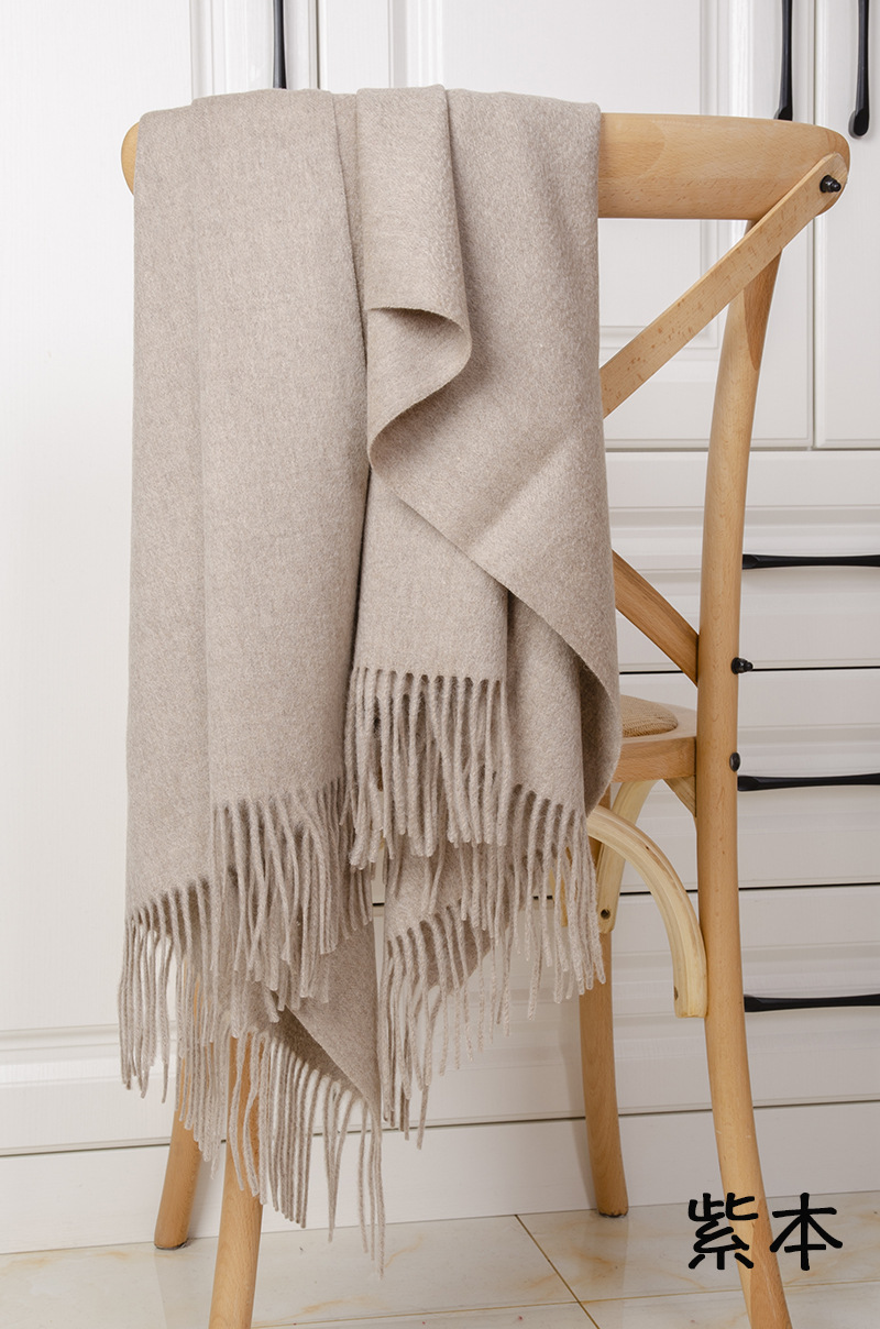 Fábrica de Mongolia Interior al por mayor de cachemira pura shoulderbands simple chal otoño invierno bufandas damas de cachemira caliente espesa