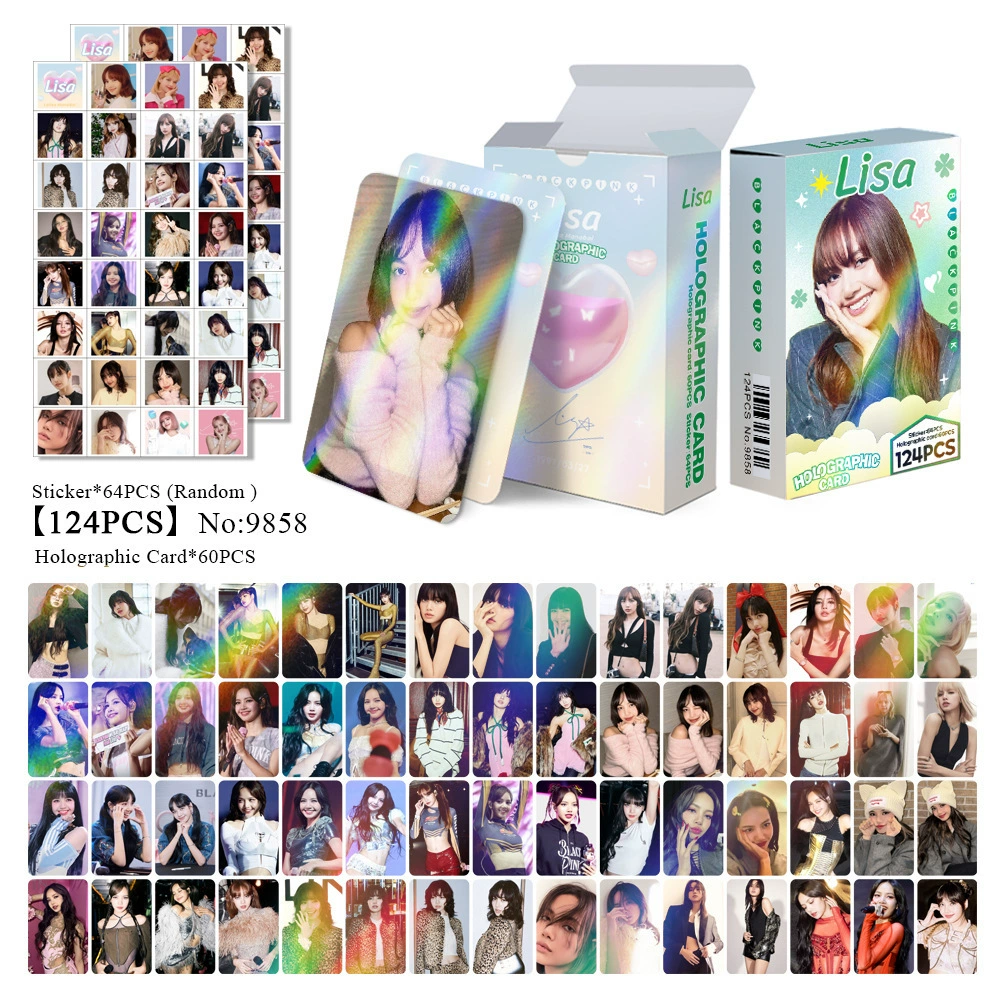 New Model Exclusively for Foreign Trade: 124 Holographic Cards, Total Chain Gidle Str Bptwice Celebrity Merchandise Lomo Small Cards