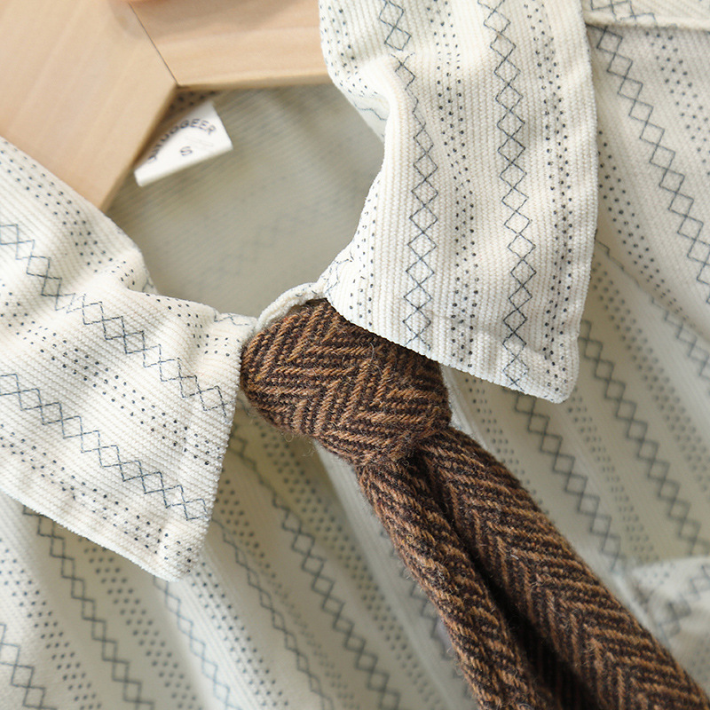 7753 nuevo traje de primavera para niños de estilo británico chaleco para niños camisa vestido de tres piezas ropa de bebé