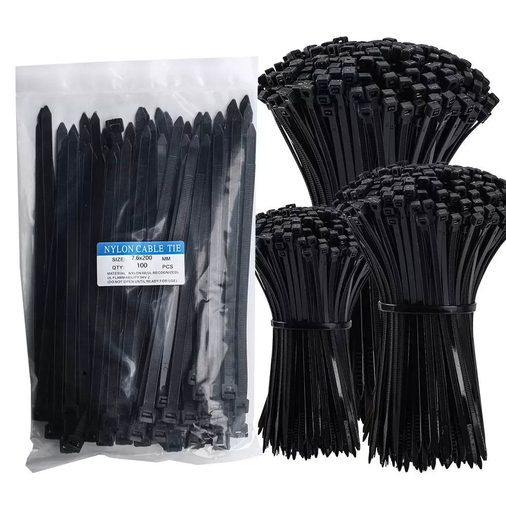 nylon cable ties尼龙扎带100条外贸直供自锁束线扎带50条一包