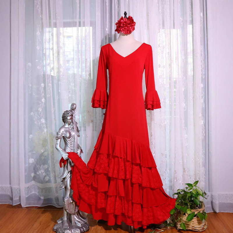 Original Brand Flamenco Flamenco Spanish Dance Dress dress Dress Dancing Dress DTT105