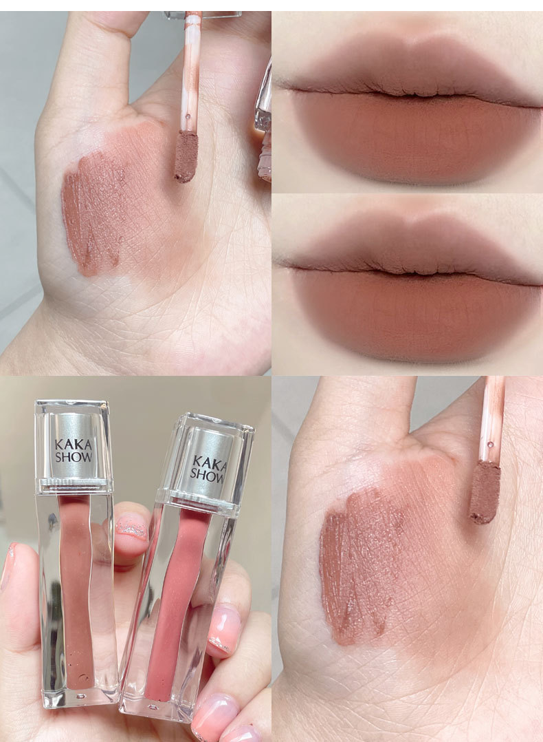 kakashow Transparent Water Mirror Lip Gloss is a clear and moisturizing matte lip gloss for students at an affordable price undefined