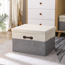 收纳箱衣服整理筐家用箱子布艺储物盒折叠衣物被子大容量衣柜神器
