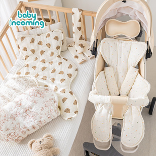 Baby Cart Cushion Spring and Summer Pad Baby Doudou Pacifying Cushion Handrail Fence Protection Anti-bite Slip Wipe