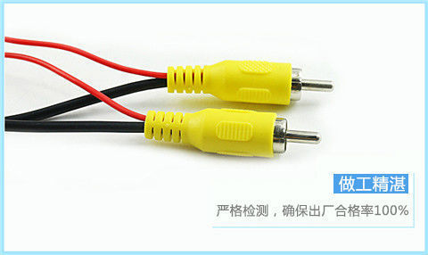 Car and truck navigation rearview AV RCA connector extension cable 8m OD3.0 thick reverse camera extension cable