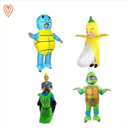 万圣节服饰蜗牛充气服香蕉充气服乌龟充气服卡通化妆道具服人偶服