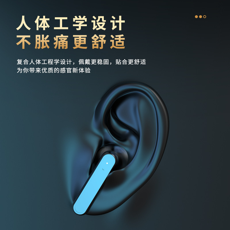 Transfronterizo exclusivo para auriculares Bluetooth S20 pantalla táctil digital de larga duración de gran capacidad de carga en el oído espejo de tesoro de carga