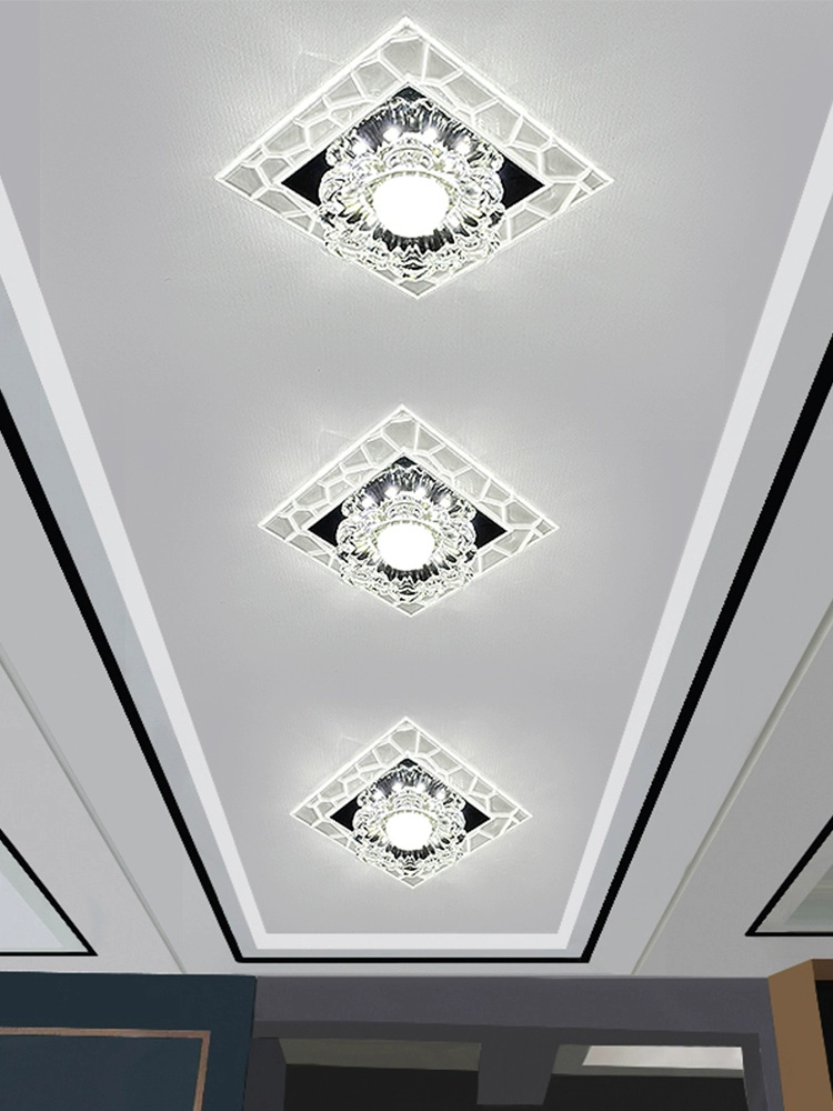 Современный минималистичный потолочный LED-светильник для коридора и беседки, встраиваемое освещение