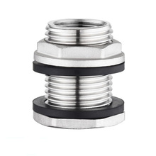 跨境美标3/4GHT内丝螺纹管出水口304不锈钢水箱舱壁接头水塔接头