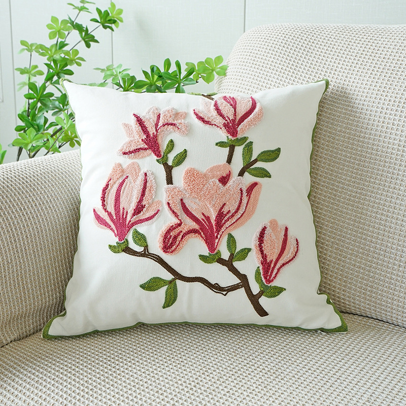 Bordado de magnolia rosa-172g