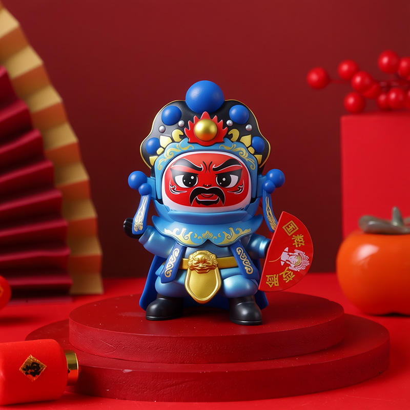 Ópera de Sichuan cara cambiante muñeca creativa Ópera de Pekín maquillaje facial muñeca TikTok puesto de juguete Chengdu regalo de viaje pequeña muñeca