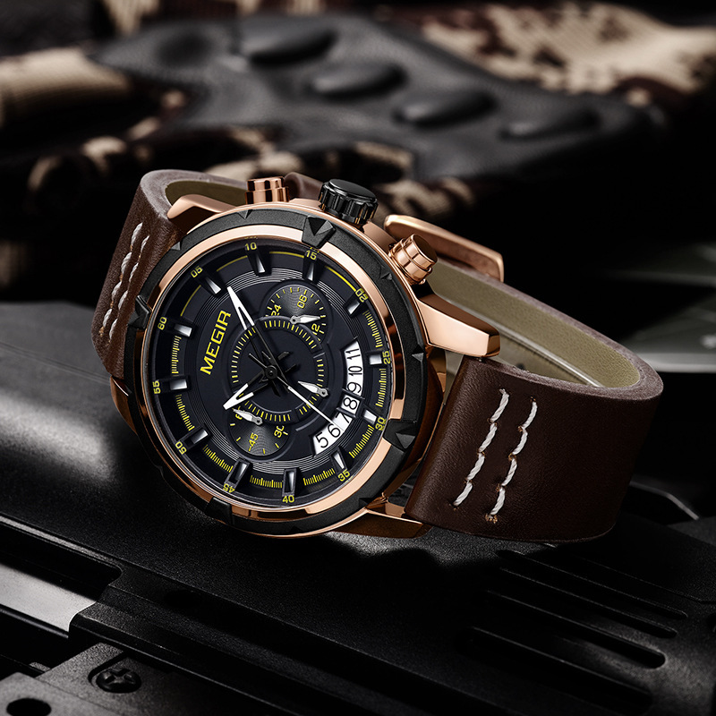 [New Waterproof Calendar Men's Watch from Creative to physical prototype] Model: 2047G. 4